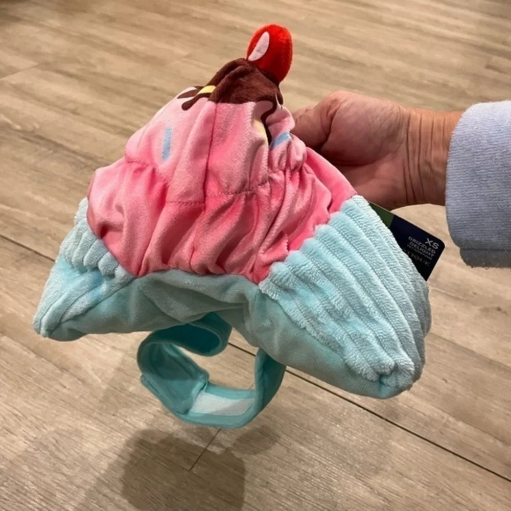 NWT Bootique Pet Costume Drizzled Delight Extra Small Ice Cream Sundae XS